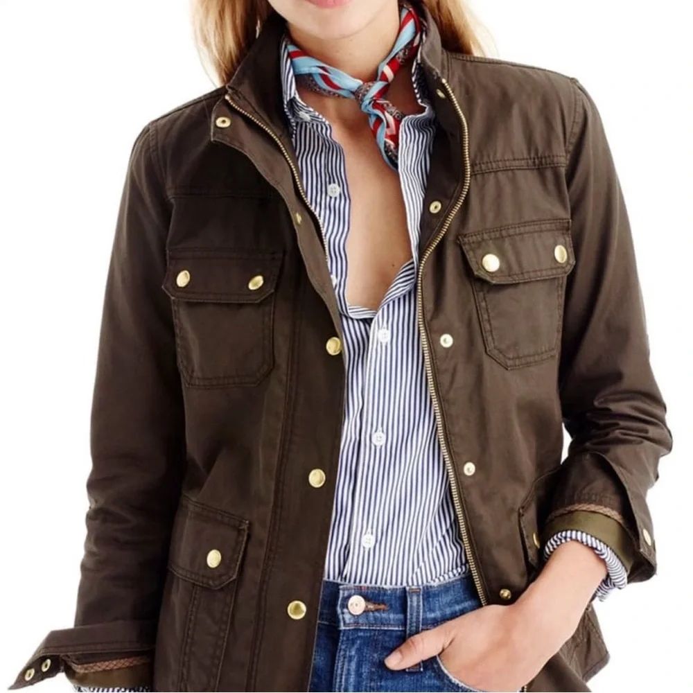 J Crew | Olive Green Khaki Downtown Field Jacket Small